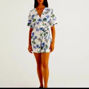 United Colors Of Benetton Floral Linen Romper